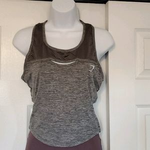 Gymshark workout tank top with open back